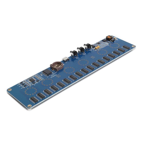 STM8S005 DC-kontrolkredsløbskort LED-ur gave IN14 Digitalt rør PCBA RGB-chip USB med akrylskal