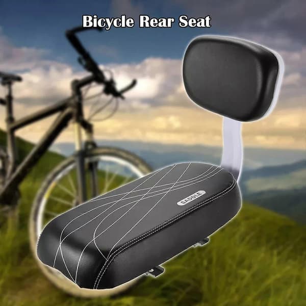 Premium Saddle with Backrest | Child Seat Kit | MTB Rear Rack | Comfortable & Safe Saddle