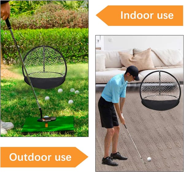 Golføvelsesnet, Foldbart Chipping Pop Up-net, Bærbart Indendørs- og Udendørsøvelsesnet til Boldtræning-tfrf