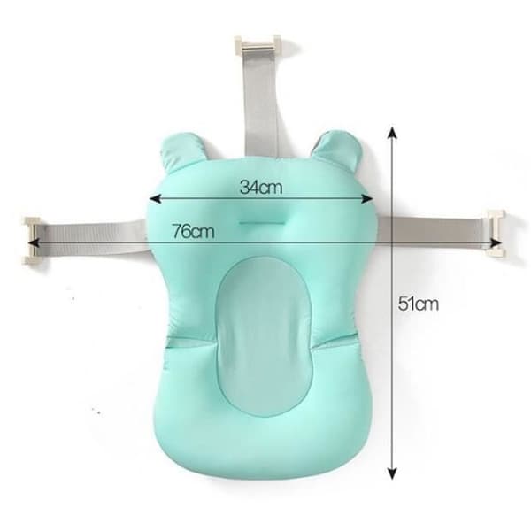 Halkfri badmatta för babyshower - Ljusgrön - Storlek 51*34cm
