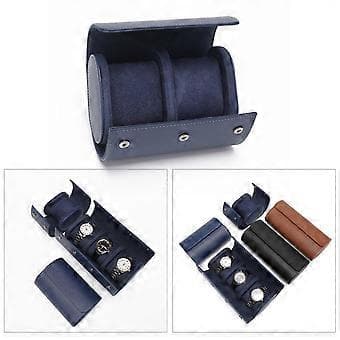 1/2/3Bit Klockbox Dammtät Klockförvaringslåda Mekanisk Klockförpackningslåda Samlingsgåva för Bröllopsfödelsedagspresent brun brown 2 brown 2