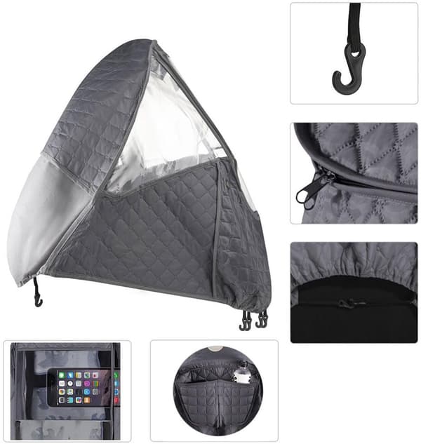 Universal Rain and Winter Cover for Strollers - Weatherproof, Waterproof, Snowproof - Stroller Accessory