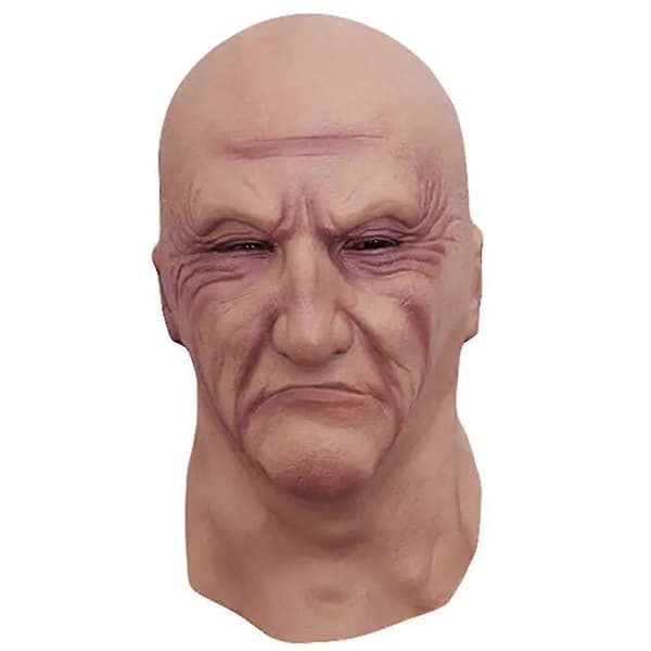 Gubbe Cosplay Helhode Halloween Maske Karneval Maskerade Realistisk Hodeplagg -NMAOV