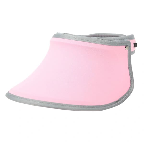 Elastisk strikket stoff pustende golfsolhatt 360 graders rotasjon justerbar UV lys rosa
