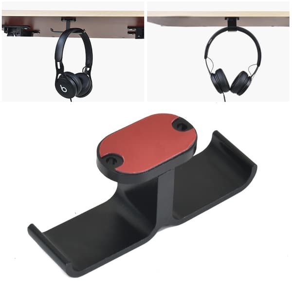 Gaming Headset Stativ, New Bee Dobbelt Headset Stativ - Aluminium Univ