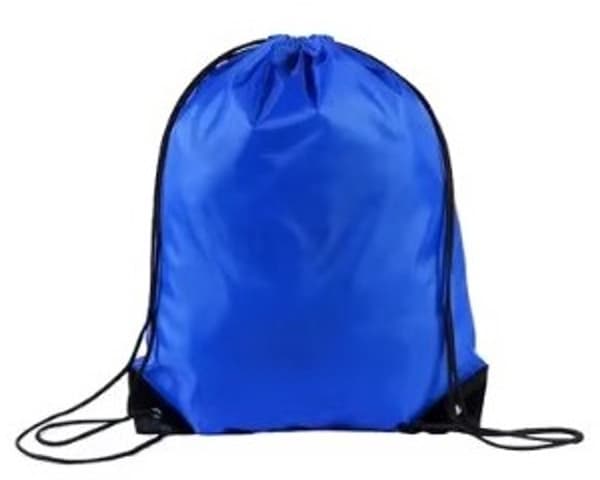 Gymnastikpose - Med snoretræk - 12 liter - Mørkeblå