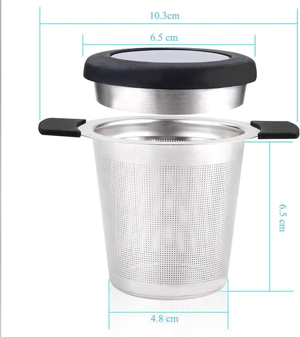 Te-filter i rustfrit stål, teinfuser, tesigte med fine huller