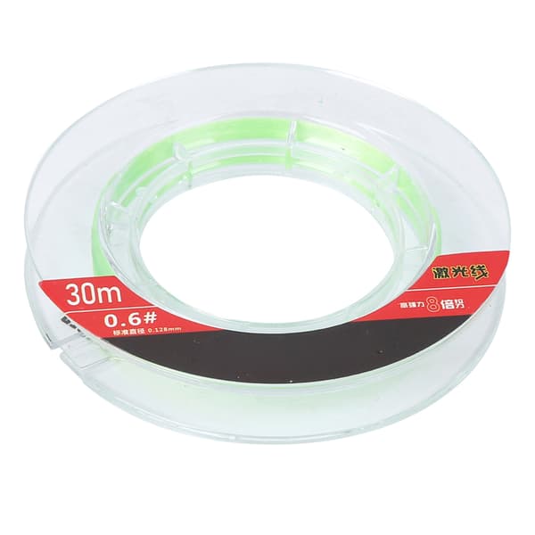 30m 0.6# Sinking Fishing Line Strong Tension Main Line Sub Line Bonding Process (Main Line Green)
