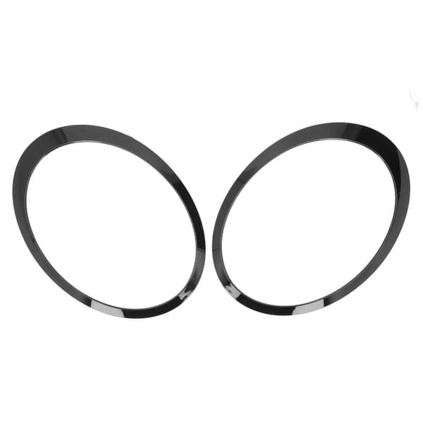 Pair Headlight Ring Gloss Black Left Right 51137149905 Replacement for Cooper Clubman R55 2008‑2015
