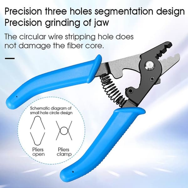 VCFS-33 Three-Port Fiber Stripper FTTH Tool Fiber Optic Cable Stripper