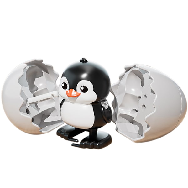 Wind-up Walking Eggshell Animal Toy Fun Assembly For Kids Easter Gift C C