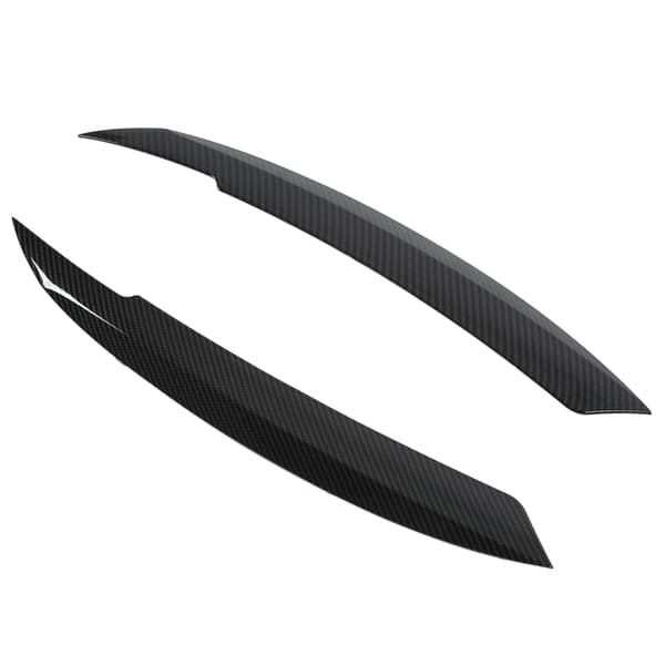 2pcs Car Headlight Eyebrow Carbon Fiber Style Left Right Replacement for MK6 Sagitar NCS 2010-2018