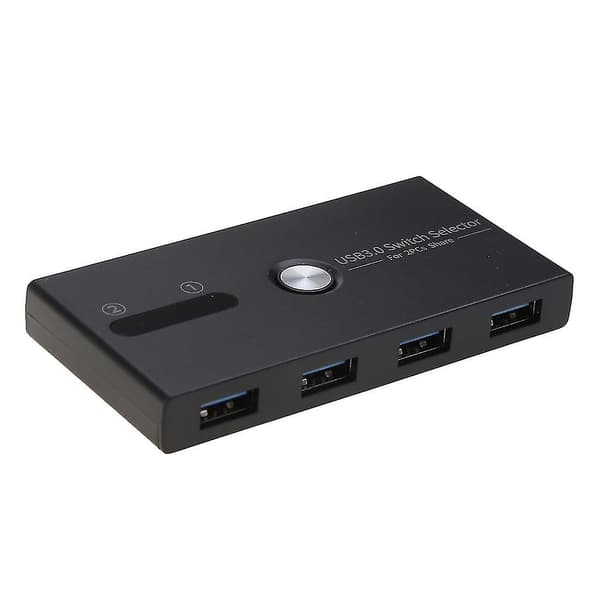 USB 3.0 Switch Velger KVM Switch Boks USB Hub Adapter 4 Porter Ut 2 Inn