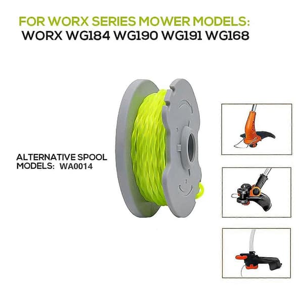 8 Pcs Replacement Spool Line for Worx Trimmer Spools WA0014 (FMY)