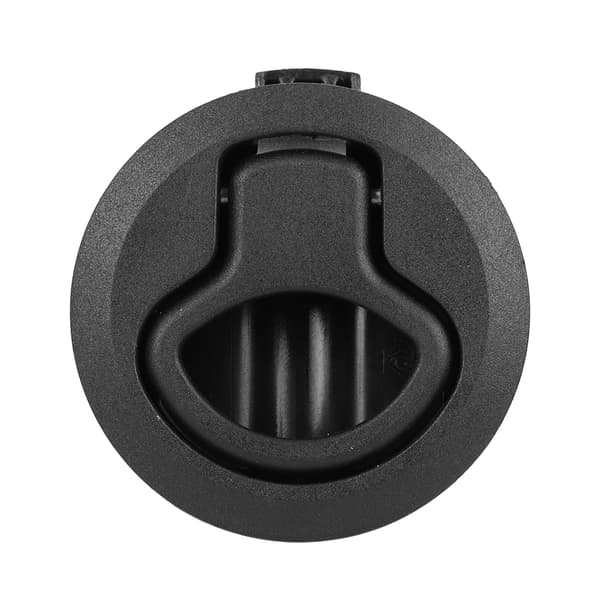 Round Black Flush Pull Handle Slam Latch Deck Hatch Handle Lock for Marine Boat RV Drawers