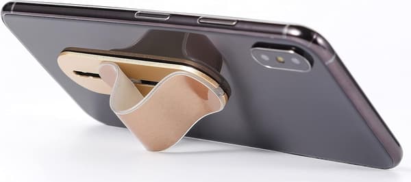 Gullfarget smarttelefon fingerholder mobiltelefonholder ring for iPhone Samsung Huawei