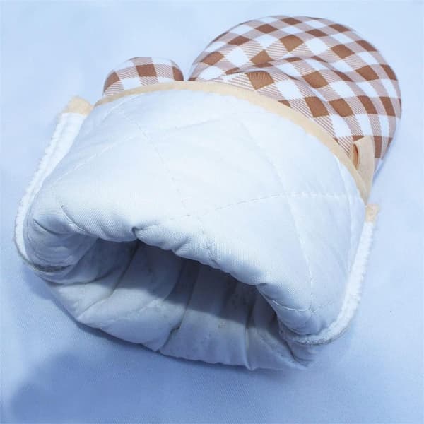 2-pack gula mikrovågsvantar köksredskapsvantar värmebeständiga