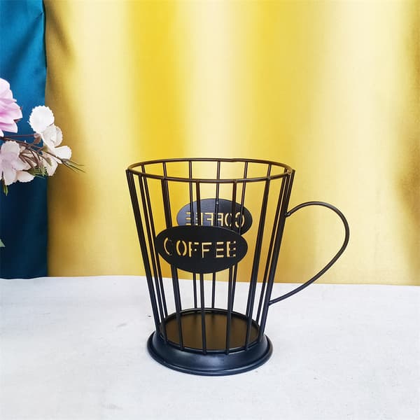 Pod Mugg Form Hollow Metal Wire Espresso Kapsel Organizer