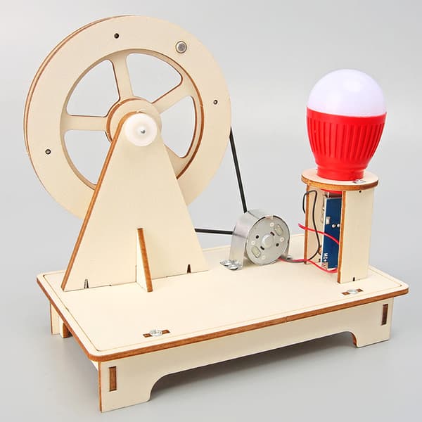 Hand-cranked Generator Creative Invention Handmade DIY Children's Science Experiment Toy Model
