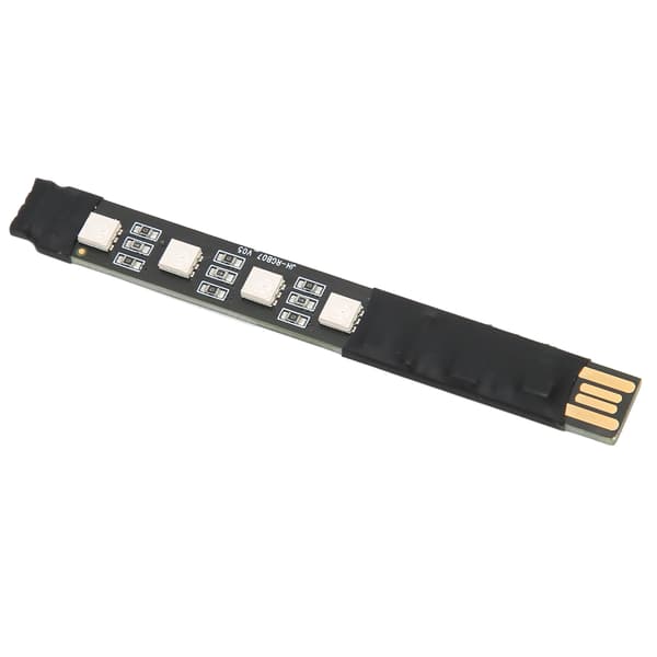 LED Strip Lights Remote Control 4-Pin Interface Convenient Practical Music Sync Lighting Unit for Home Black