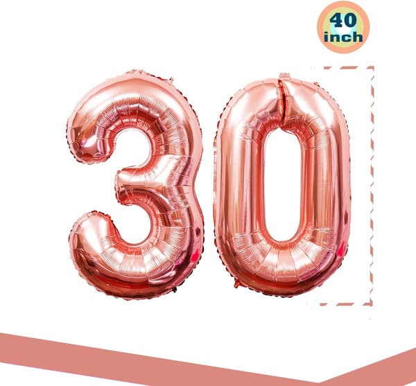 30-årsjubileumsdekorasjon, festballonger 30 år
