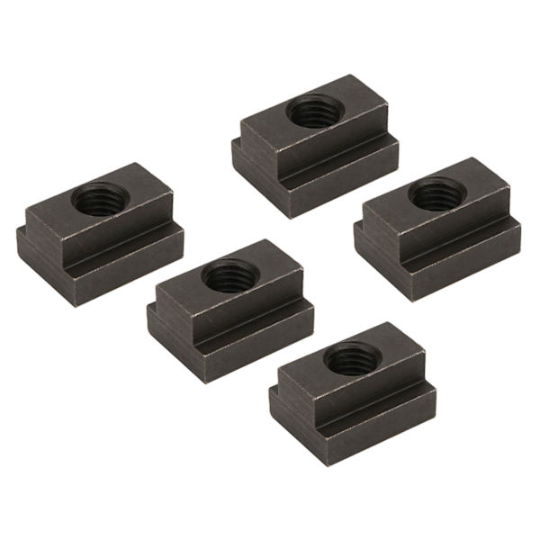 T-slot Nut with Black Oxide Finish, M12 Thread, 5-Pack