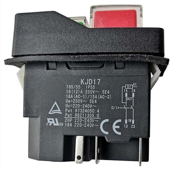 Electromagnetic Switches Garden Tools Push Button Switch KJD17 220V 5 Pin Terminals