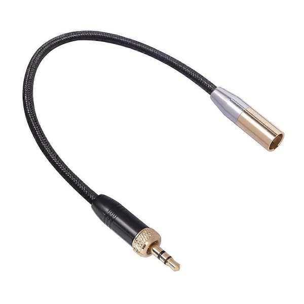 Lydmikrofonkabel Intern gjenge 3,5 MM hann til MINI XLR 3PIN adapterkabel for speilreflekskamera lydkabel