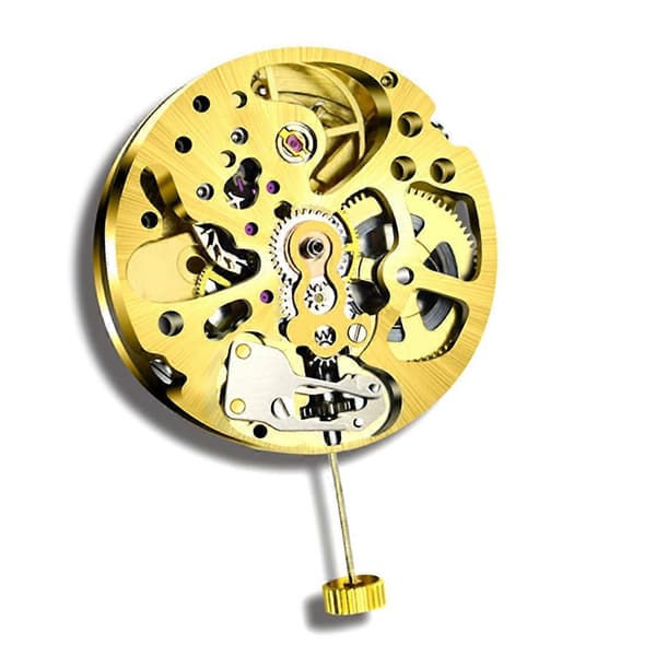 Guld Skelet 2004 Urværk Almindelig Penduljustering Strålingsmønster Fuldautomatisk Urværk
