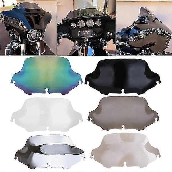6\" 8\" Windshield Motorcycle For 1996-2013 Harley Electra Street Glide Flhx Touring Cvo Wind Deflector Windscreen Fairing Case 6 Inch Clear