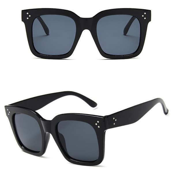 Stylish High Quality Polarized Sunglasses Svart Gradient Grå