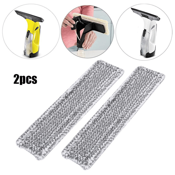 2 stk Mikrofiber Moppeklud til Karcher Wv2 Wv5 Vinduesrensning