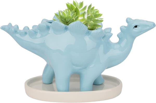 Keramisk dinosaurieplanter, sukkulentplanter, kaktusbeholder