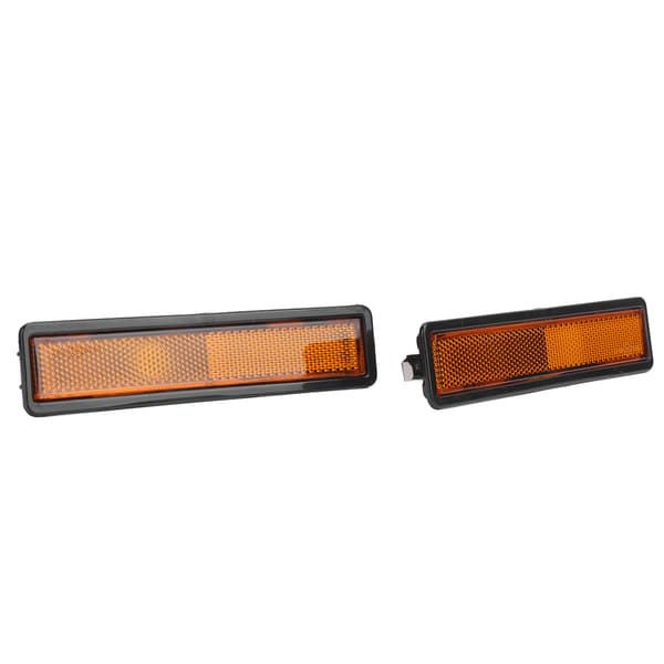 2 stk. front sidemarkeringslys linsedeksel 63141377849 erstatning for E30 E32 E34 318i 325i 525i 735i gul