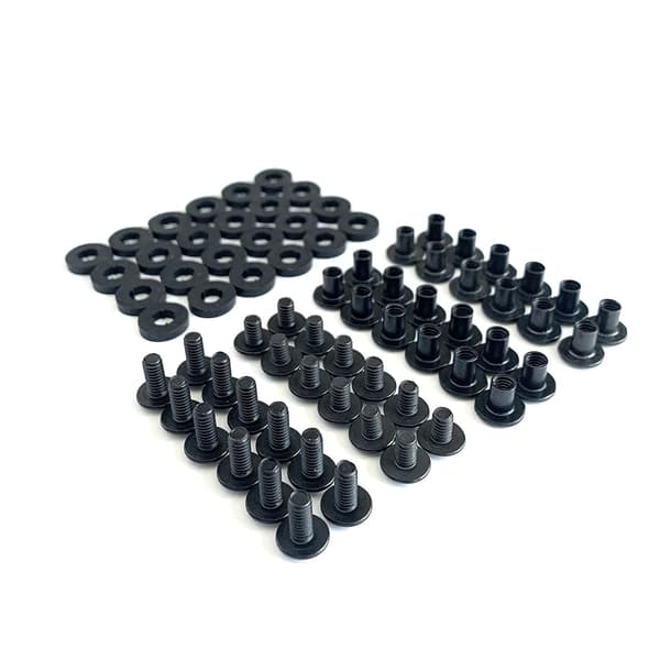 24-pack Chicago-skruvar, 1/4\" & 3/8\" öppen slitsad hårdvarusats -