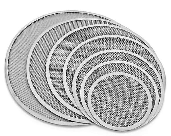 10\" Non-Stick Aluminium Mesh Pizzaplade med Huller og Sømløs Kant