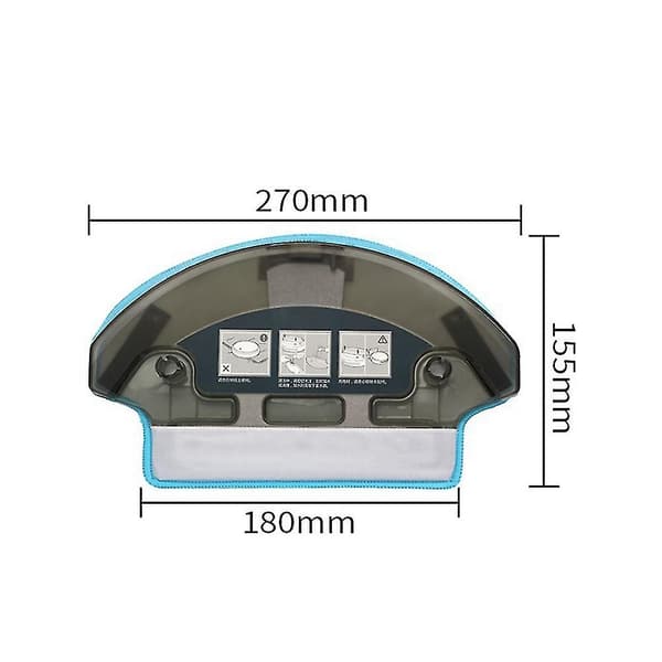 Vandtank Moppeklud Til Ecovacs Deebot Dt85g Dt85 Dt83 Dm81 De35