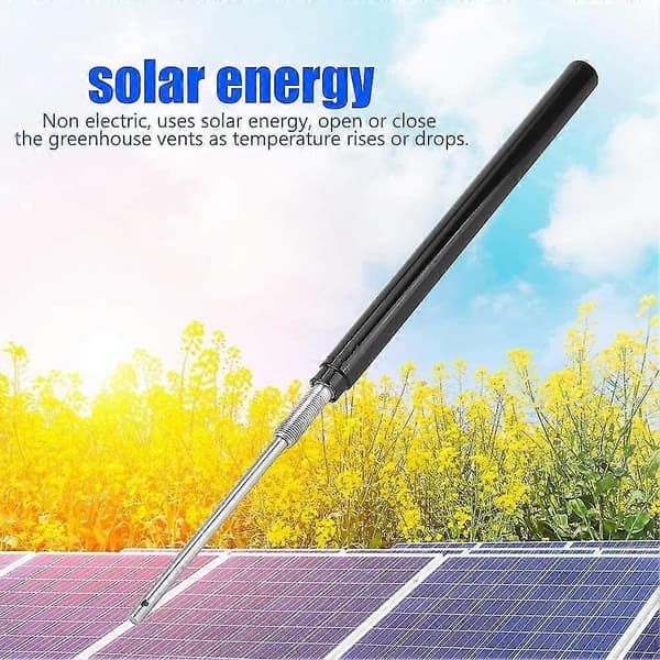Replacement cylinder for solar-powered, temperature-sensitive automatic greenhouse window opener for automatic temperature control of greenhouse windows