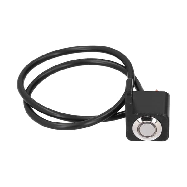 Waterproof Handlebar Switch Headlight Fog Light ON-OFF Button 0.4in Mount with Red Light Reset Lock (Left Side)