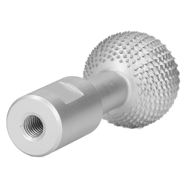 Spherical Wood Carving Cutter Durable 10mm Woodworking Rotary File for 100 Angle Grinder Silver