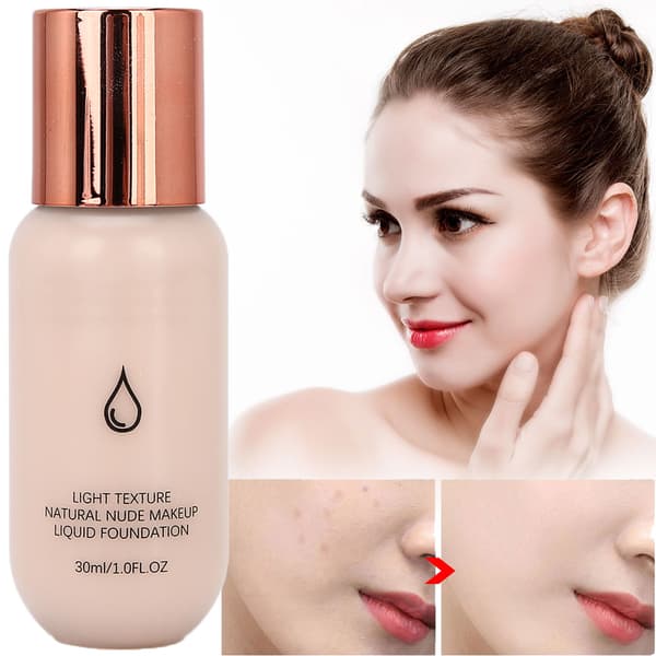 ibcccndc Makeup Liquid Moisturizing Oil Control Face Concealer Cream Makeup Tool 30ml (001)
