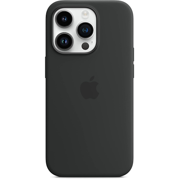 Apple - Midnattsfärgat silikonskal med MagSafe för iPhone 14 Pro