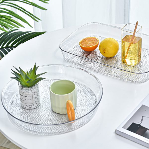 Fruktförvaringsbricka Slitstarkt köksförråd Transparent Rektangulär Trumpet Transparent Rectangular Trumpet