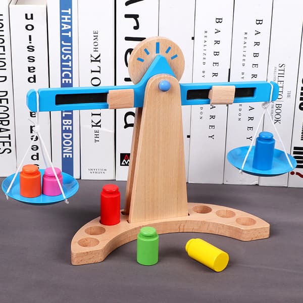 1 stk matematikbalanceundervisningsmateriale førskolelegetøj