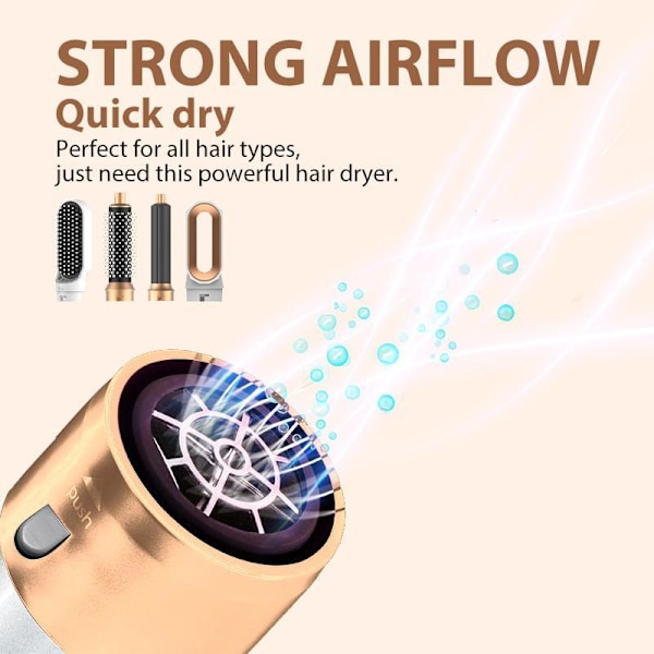 Air Styler - Ammattimainen monitoiminen hiustenkuivausväline 5-in-1_v (YJD) GOLD