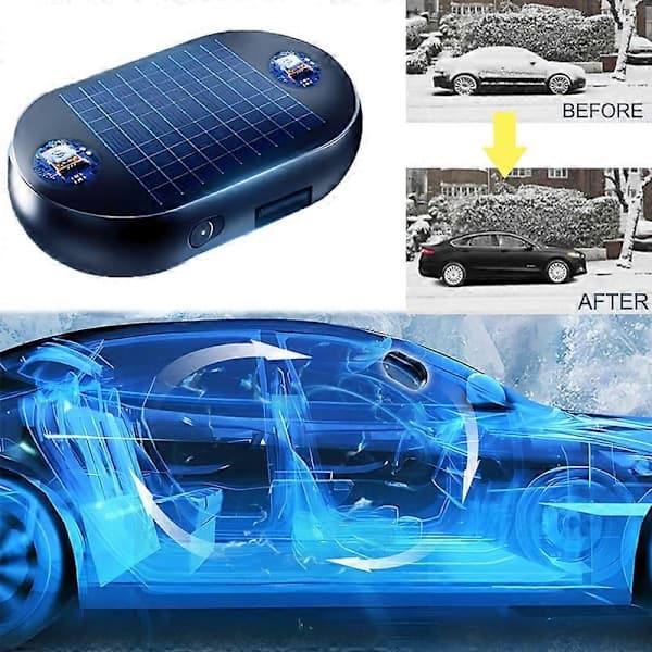 Electromagnetic Car Snow Remover Antifreeze Snow Removal Solar Powered Car Snow Remover Defroster Windshield Defroster