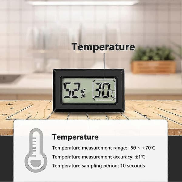 Thlevel Mini LCD digitaalinen lämpömittari kosteusmittari lämpötilan kosteuden testaaja