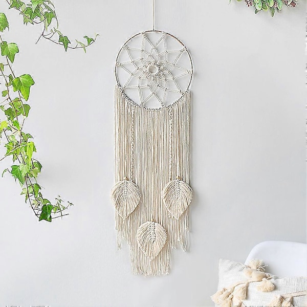 Nice Dream Catcher Dream Giant Dream Catcher with Woven Feathers for Wall Hanging, Handmade, Bohemian, Home Decor, Gift 80 x 25 cm