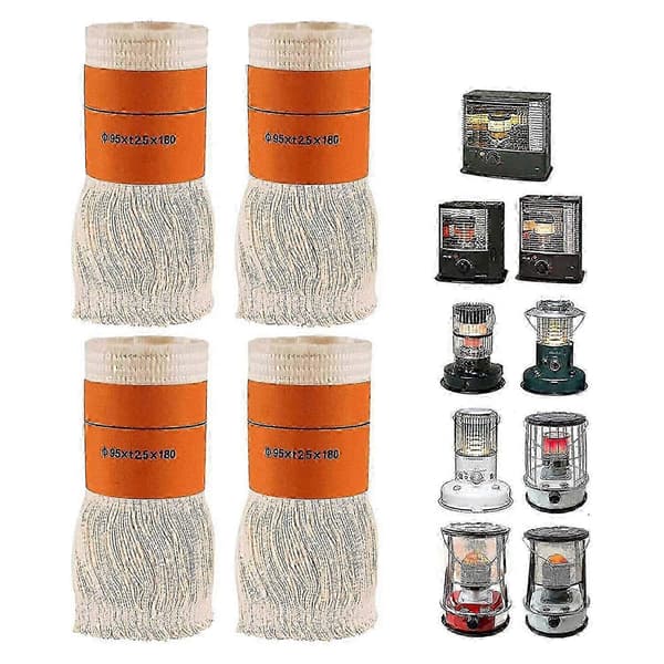 4 Pieces Kerosene Stove Wicks for Indoor Use, Kerosene Heating Heater Wicks, Replacement Wick