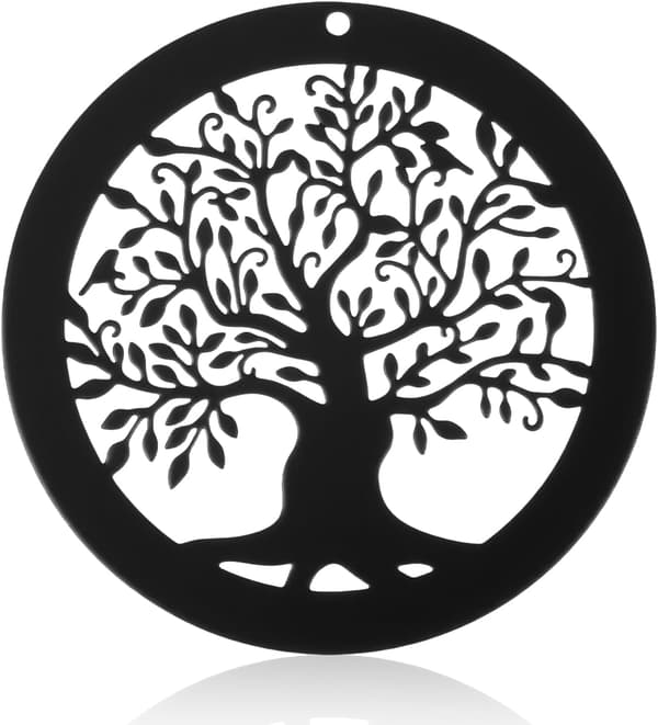 Erstatningsvindfanger, klokkespilldeler svart designornament